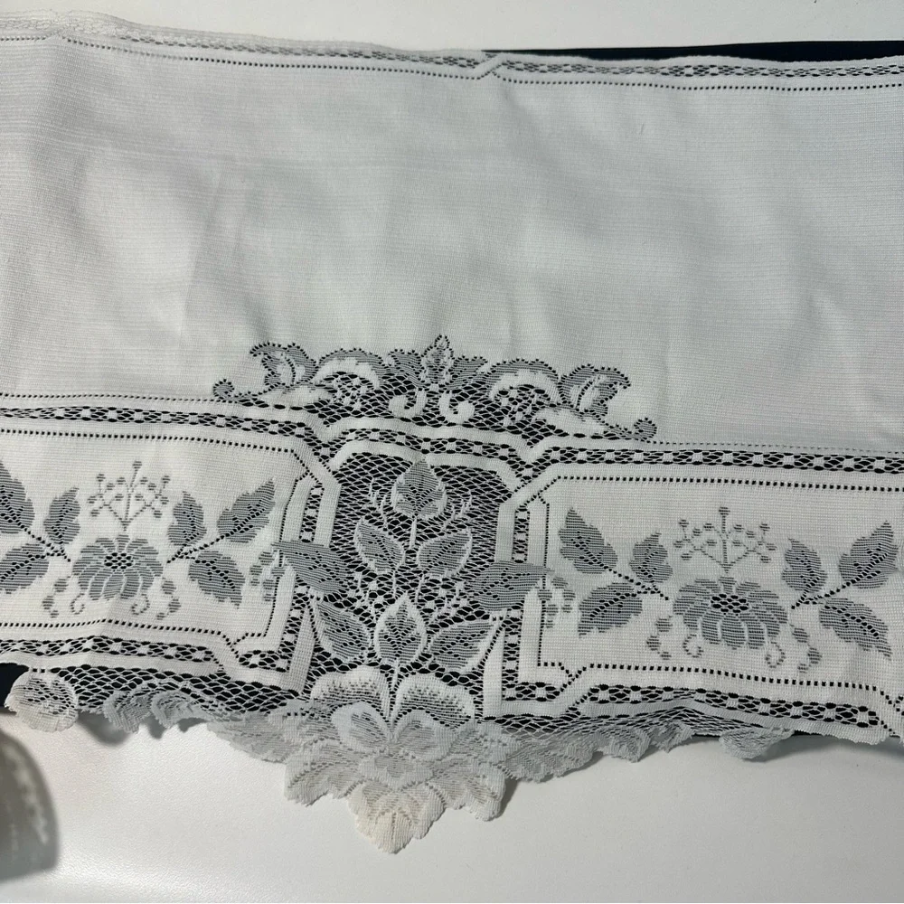Vintage Heritage Lace New Teatime, Teapot Mantle Scarf 18 x 86